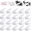 15pcs adjustable double layer shoe rack organizer space